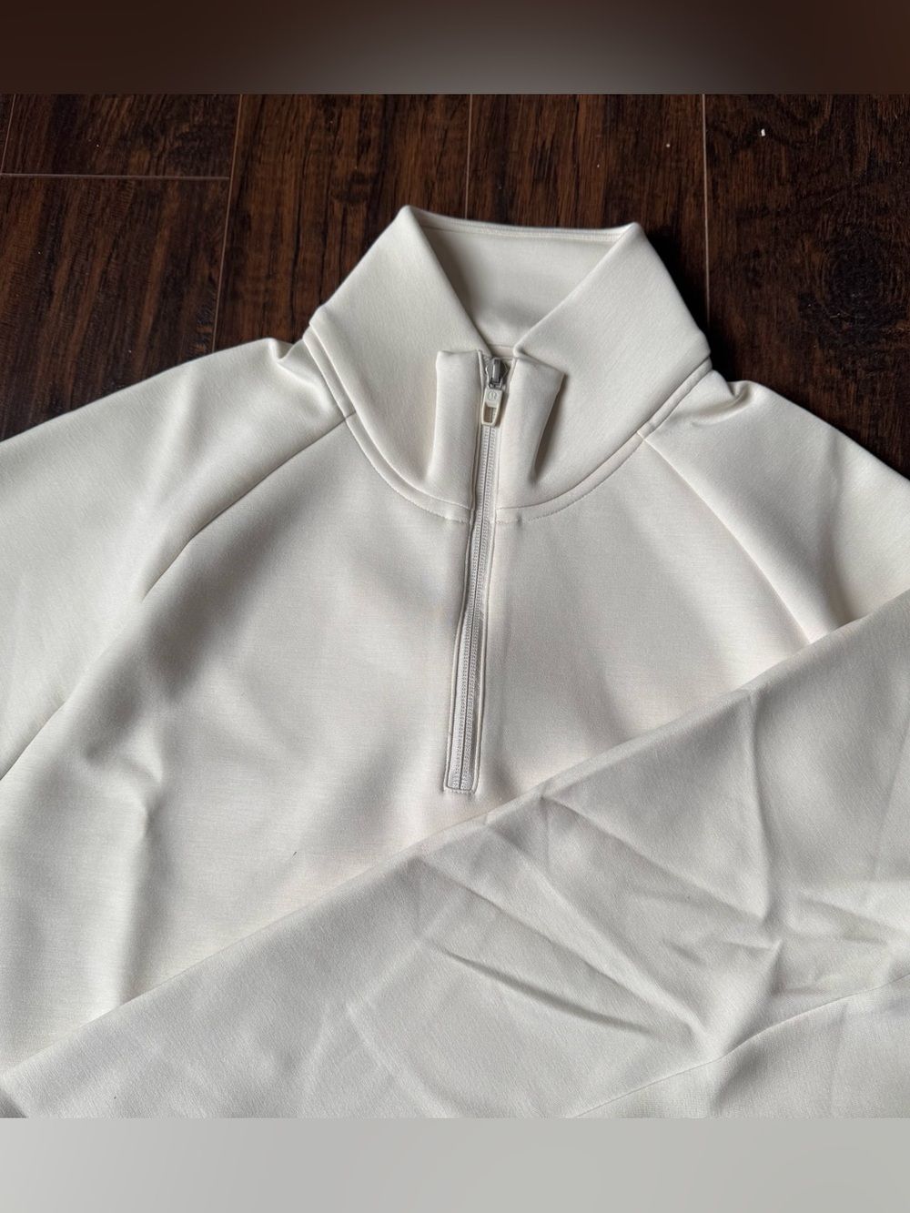 NWT Lululemon Smooth Spacer Quarter Zip Pullover Light Ivory Mens XL